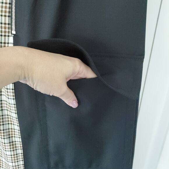 Tibi Sana Check Colorblock Shift Dress 2 Asymmetric Modern Lagenlook Deconstruct - Picture 5 of 15